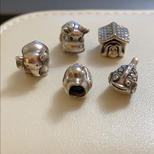 Bundle of five Pandora Charms